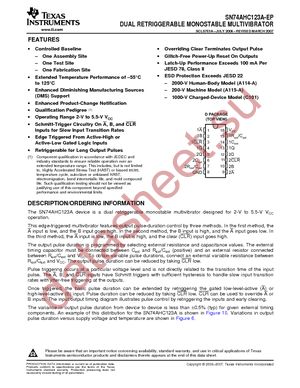 SN74AHC123AMDREP datasheet  